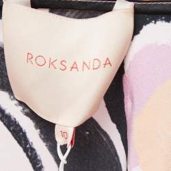 Roksanda Pink Multicolor Printed Silk Midi Skirt M