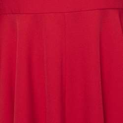 Roksanda Coral Red Stretch Crepe Midi Dress M