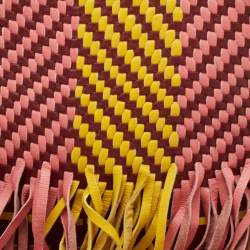 Roksanda Burgundy/Multicolor Leather Eartha Fringe Pouch