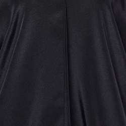 Pre Owned Roland Mouret Black Silk Cut-Out Leo Top M