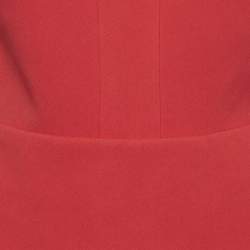 Roland Mouret Red Stretch Viscose Flared Lubelia Gown M