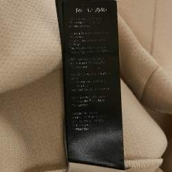 Pre Owned Roland Mouret Cream Stretch Crepe Knee-Length Dress M