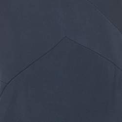 Pre Owned Roland Mouret Navy Blue Crepe Ruffled Jumpsuit M