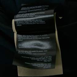 Pre Owned Roland Mouret Navy Blue Crepe Ruffled Jumpsuit M