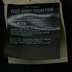 Pre Owned Roland Mouret Navy Blue Crepe Ruffled Jumpsuit M