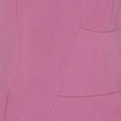 Pre Owned Roland Mouret Violet Stretch Crepe One Shoulder Long Dress M