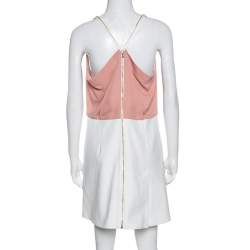 Pre Owned Roland Mouret Colorblock Sleeveless Cutout Back Detail Dress L