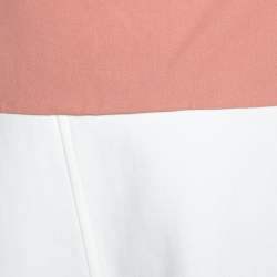 Pre Owned Roland Mouret Colorblock Sleeveless Cutout Back Detail Dress L