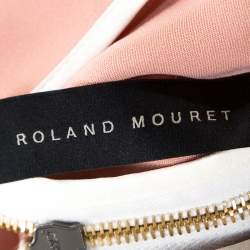 Pre Owned Roland Mouret Colorblock Sleeveless Cutout Back Detail Dress L