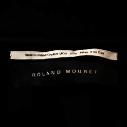 Pre Owned Roland Mouret Metallic Lamé Jacquard Roche Kimono Jacket M