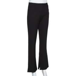 Pre Owned Roland Mouret Black Crepe Goswell Flared Trousers M