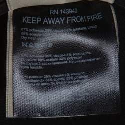 Pre Owned Roland Mouret Black Crepe Goswell Flared Trousers M