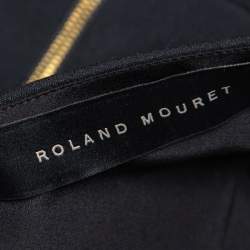 Pre Owned Roland Mouret Black Stretch Crepe Harthill Top S