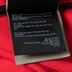Roland Mouret Red Wool Hollywell Coat L