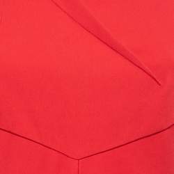Roland Mouret Red Crepe Cutout Detail Veraha Gown M