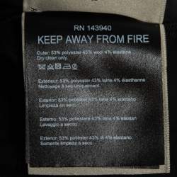 Pre Owned Roland Mouret Black Wool Crepe Tailored Trousers S