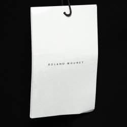 Pre Owned Roland Mouret Black Wool Crepe Tailored Trousers S