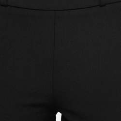 Pre Owned Roland Mouret Black Wool Crepe Tailored Trousers S