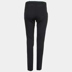 Pre Owned Roland Mouret Black Wool Crepe Tailored Trousers S