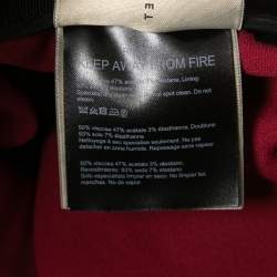 Pre Owned Roland Mouret Burgundy Crepe Ruffle Sleeve Slit Detail Cheveley Gown M