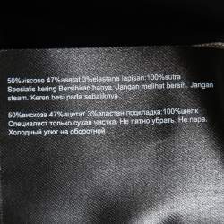 Pre Owned Roland Mouret Black Crepe Lace Embellished Strap Gown L