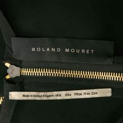 Pre Owned Roland Mouret Black Crepe Fit & Flared Aries Maxi Skirt S