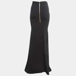 Pre Owned Roland Mouret Black Crepe Fit & Flared Aries Maxi Skirt S