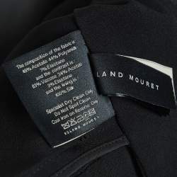 Roland Mouret Black Crepe Open Front Jacket M