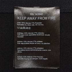 Pre Owned Roland Mouret  Black Knit Ruffled Pencil Skirt S