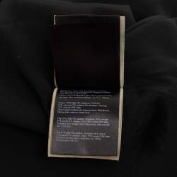 Pre Owned Roland Mouret Navy Blue Draped Silk Midi Skirt L