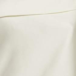 Pre Owned Roland Mouret Purple Satin Asymmetrical Hem One Shoulder Top M