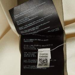 Pre Owned Roland Mouret Purple Satin Asymmetrical Hem One Shoulder Top M