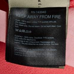 Roland Mouret X Selfridges Pink Wool Crepe Midi Dress M