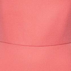 Roland Mouret X Selfridges Pink Wool Crepe Midi Dress M