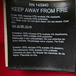 Pre Owned Roland Mouret Red Crepe Draped Wide-Leg Trousers L