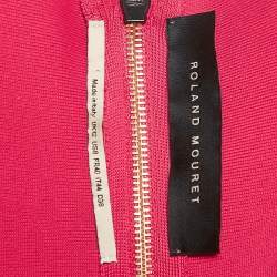 Roland Mouret Pink Jersey Off-Shoulder Bodycon Dress M