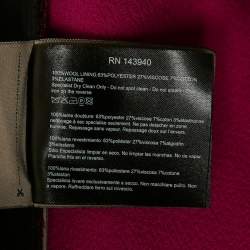 Pre Owned Roland Mouret Pink Wool One-Shoulder Top M