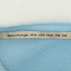 Roland Mouret Light Blue Wool Top and Pants Set M