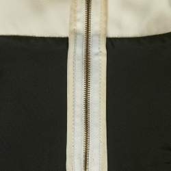 Pre Owned Roland Mouret Monochrome Crepe Halter Neck Top S