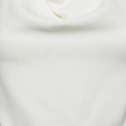 Pre Owned Roland Mouret Monochrome Crepe Halter Neck Top S