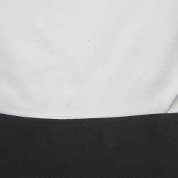 Pre Owned Roland Mouret Monochrome Crepe Halter Neck Top S