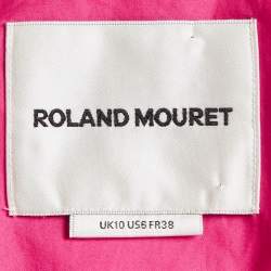 Pre Owned Roland Mouret Pink Cotton One-Shoulder Long Dress M