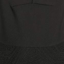 Roland Mouret Black Textured Knit Bodycon Dress M