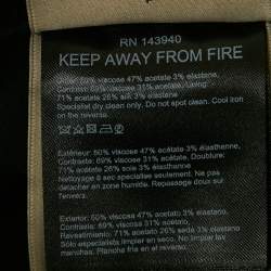 Pre Owned Roland Mouret Black Crepe Slit Detail Trousers XXL