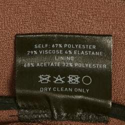 Roland Mouret Brown Crepe Trousers XL