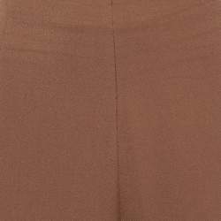 Roland Mouret Brown Crepe Trousers XL