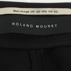 Roland Mouret Black Crepe Trousers S