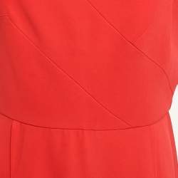 Pre Owned Limited Edition by Roland Mouret Bright Red Stretch Crepe Erskin Dress L