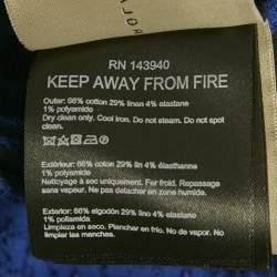 مملوكة مسبقًا طقم رولات موريت أزرق مغزول مع طيات كبير (لارج)