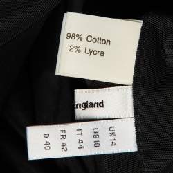 Pre Owned Roland Mouret Green Cotton Titanium Midi Dress L